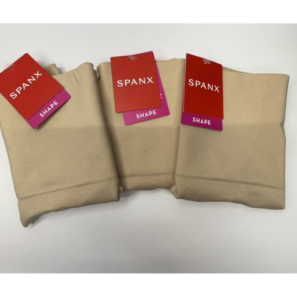 (3) SPANX BY SARA BLAKELY Everyday Shaping Brief Panties Nude, Size Small *READ*